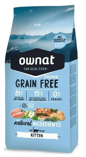 Ownat Prime Feline Kitten Grain Free 1 kg, kissanruoka