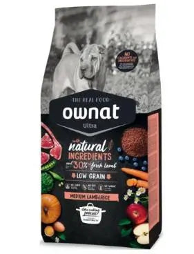 Ownat Ultra Canine Adult Medium Lammas ja riisi 3 kg, koiranruoka