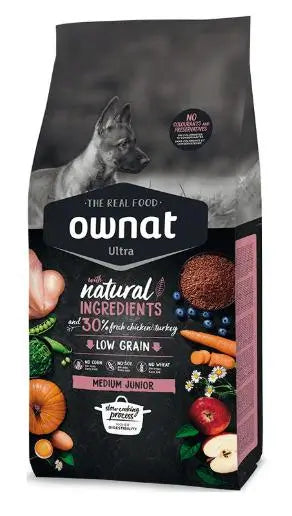 Ownat Ultra Canine Junior Medium 3 kg, koiranruoka