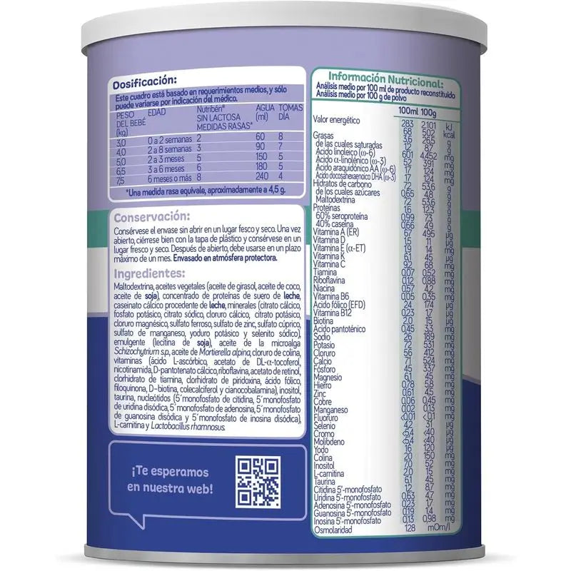 Nutribén laktoositon maito, aloituspakkaus, 12 x 400 g