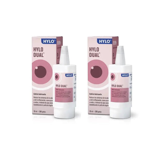 Hylo Dual -silmätipat 10 ml, 2 kpl:n pakkaus