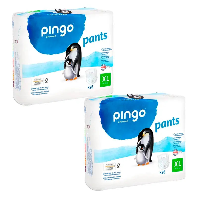Pingo Nappy Nappy Pants Size 6, Pack 2 X 26 Units