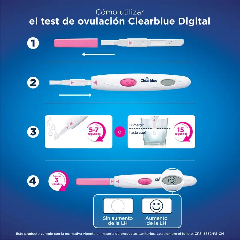 Clearblue Digital -raskauskoepakkaus: 3 raskaustestiä + 3 ovulaatiotestiä, 30 testitikkua