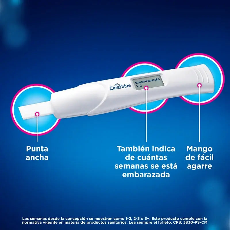 Clearblue Digital -raskauskoepakkaus: 3 raskaustestiä + 3 ovulaatiotestiä, 30 testitikkua
