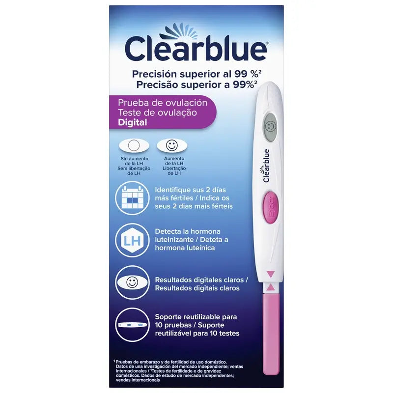 Clearblue Pack - analoginen raskaustesti (3 kpl) + Clearblue-ovulaatiotesti (30 kpl)
