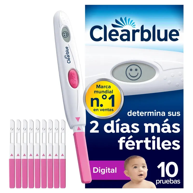 Clearblue-ovulaatiotestipakkaus, 6 x 10 testitikkua