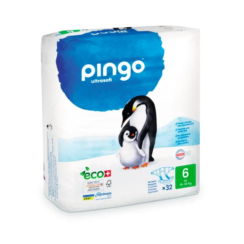 Pingo ekologiset vaipat, koko 6 XL, 3 x 32 kpl:n pakkaus