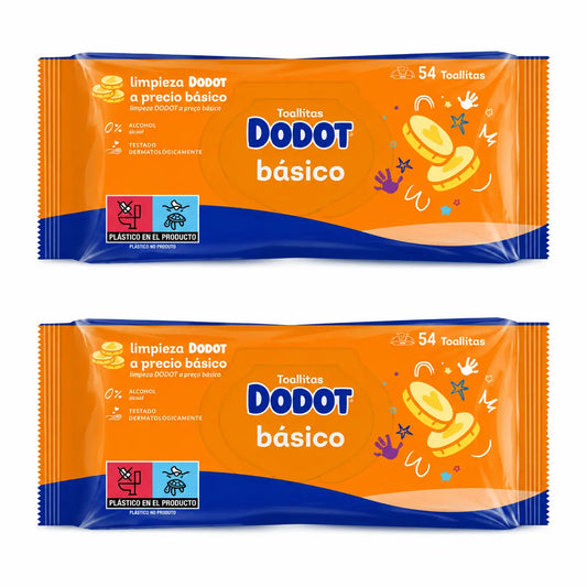 Dodot Basic -pyyhkeet, 2 x 54 (108 kpl)