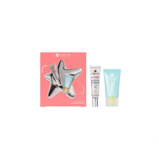Erborian CC Crème Clair + Glow Moisturizer -paketti
