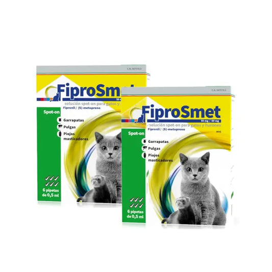 Fiprosmet Kissat ja frettit 6 pipettia 0,5 ml, 2 kpl:n pakkaus