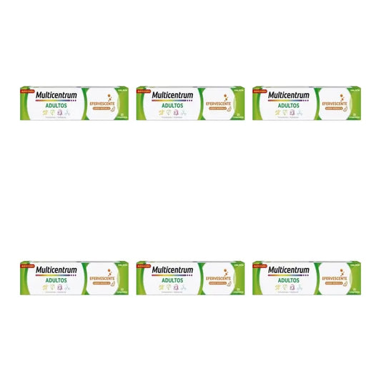 Multicentrum Efervescente - monivitamiininen ravintolisä aikuisille, 6 x 20 tablettia