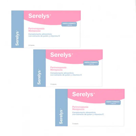 Serelys Perimenopause Menopause, Pack 3 x 30 Capsules