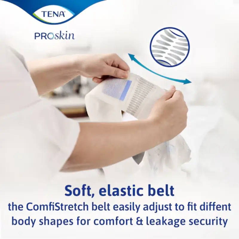 Tena Flex Proskin Anatominen yövaippa, suuri koko, 80 kpl