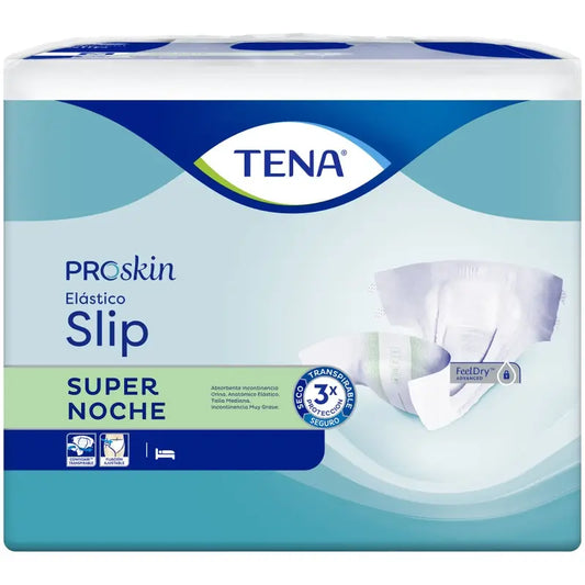 Tena Proskin Slip -vaippa, joustava, keskikoko, Super Night, 80 kpl