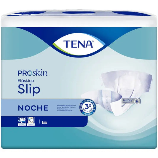 Tena Proskin Slip -vaippa, joustava, iso, yö, 80 kpl