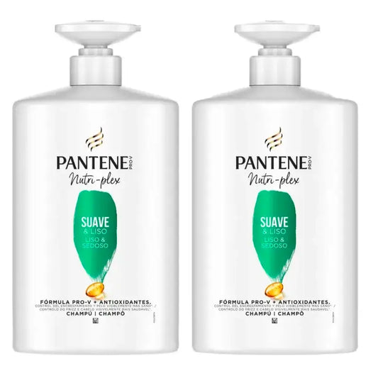 Pantene Nutri-Plex -shampoo, pehmeä ja sileä, 2 x 1000 ml:n pakkaus