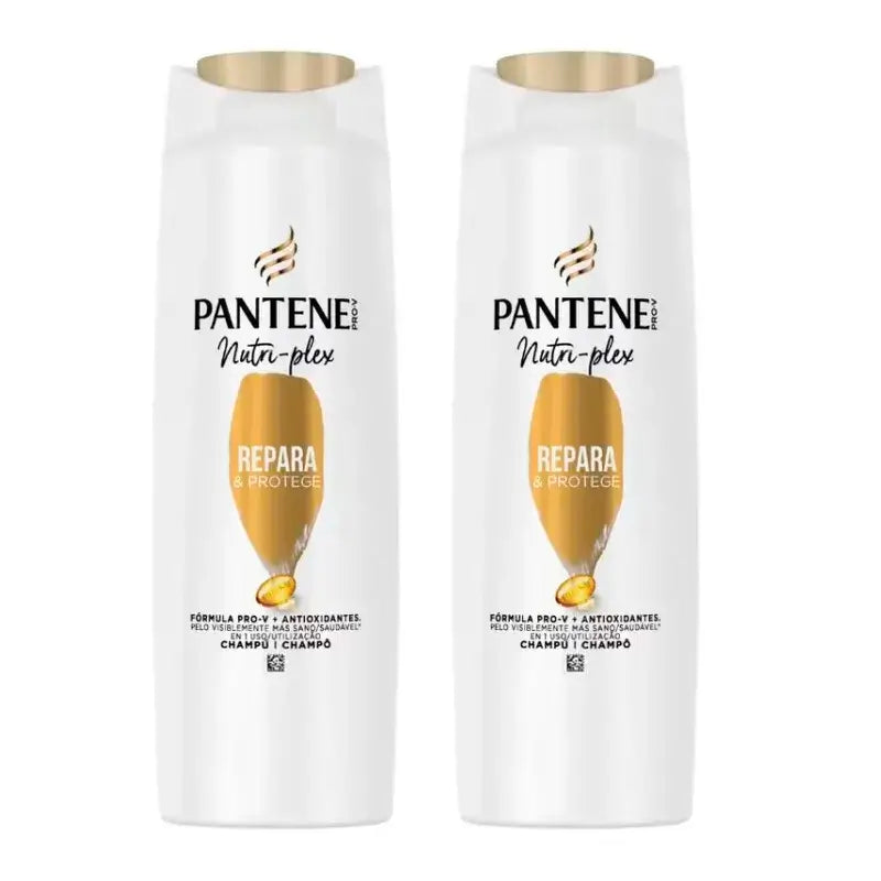 Pantene Nutri Plex -shampoo korjaa ja suojaa, 2 x 385 ml:n pakkaus