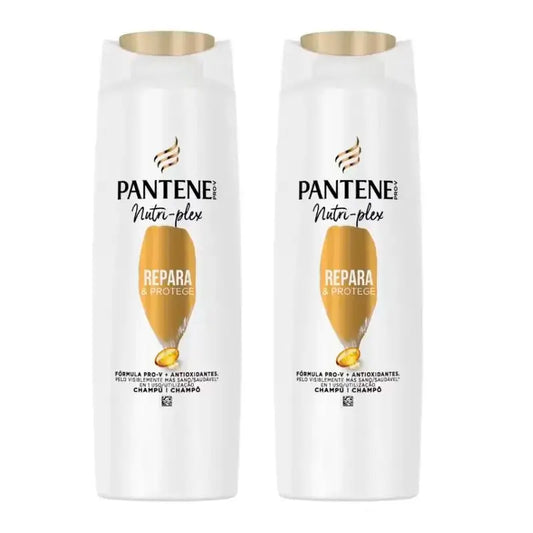 Pantene Nutri Plex -shampoo korjaa ja suojaa, 2 x 385 ml:n pakkaus