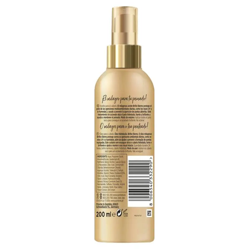 Pantene Pro-V Eterno-kiiltoa antava hiusöljy 200 ml
