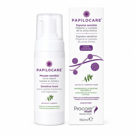 Papilocare Sensitiva-vaahto, 150 ml:n pullo