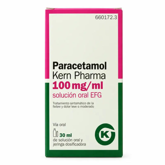 Parasetamoli Kern Pharma Efg suun kautta otettava liuos 30 ml