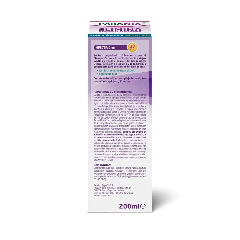 Paranix Elimina -shampoo, 200 ml