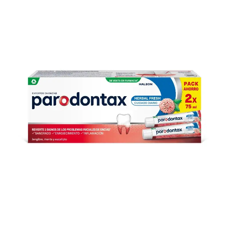 Parodontax Herbal Fresh -hammastahna, ikenien hoito, 2 x 75 ml