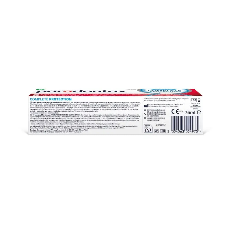 Parodontax Complete Protection -hammastahna ikenien hoitoon, 75 ml