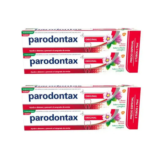 Parodontax Herbal Original -hammastahna, 4 x 75 ml:n pakkaus
