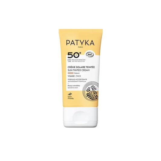 Patyka Värillinen kasvojen aurinkovoide SPF50 – Medium, 40 ml