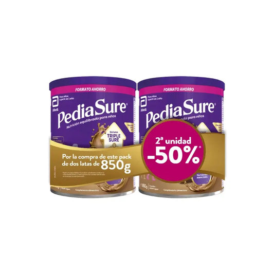 Pediasure-pakkaus: Pediasure Chocolate, 850 + 850 g