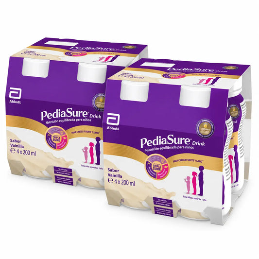 Pediasure Drink Vanilja Lapsille, 4 pulloa à 220 ml, 2-pakkaus