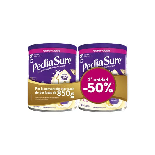 Pediasure-pakkaus: Pediasure Vanilja 850 g + 850 g, 2080 grammaa