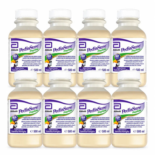 Pediasure Peptide 8 R.T.H. Vanilja, 8 x 500 ml