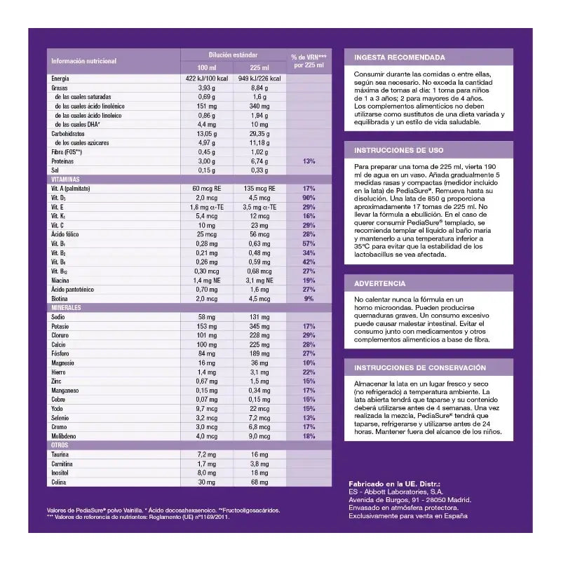 Pediasure Vanilja Lapsille, 400 g