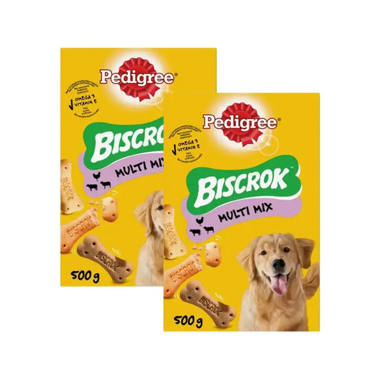 Pedigree Biscrok -keksit, laatikko, 2 x 500 g 