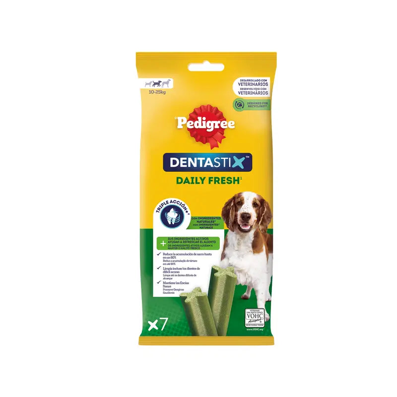 Pedigree Dentastix Fresh, keskikokoinen, 10 x 180 g, 7 pikkupalaa