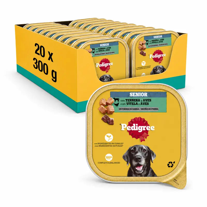Pedigree Senior -ruokapurkki, 20 x 300 g:n pakkaus