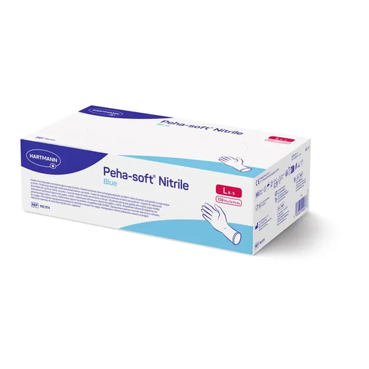 Peha-Soft siniset nitriilikäsineet, koko L, 150 kpl