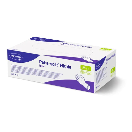 Peha-Soft siniset nitriilikäsineet, koko M, 150 kpl