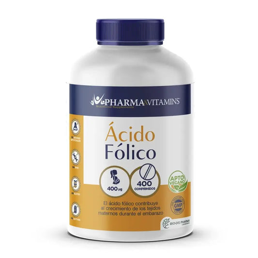 Pharma & Vitamins Foliinihappo 400 mcg 400 vegaanista tablettia