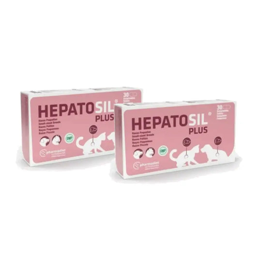 Pharmadiet Hepatosil Plus pienille koiraroduille, 2 x 30 tablettia sisältävä pakkaus
