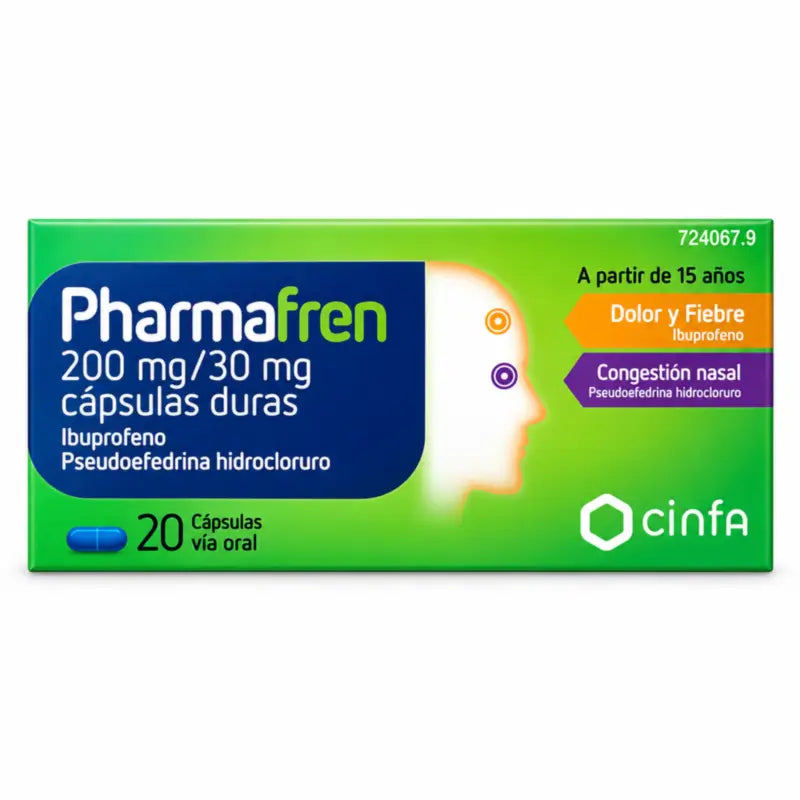 Pharmafren 200 mg/30 mg – 20 kapselia