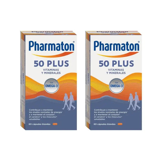 Pharmaton 50 Plus, 2 x 60 kapselia