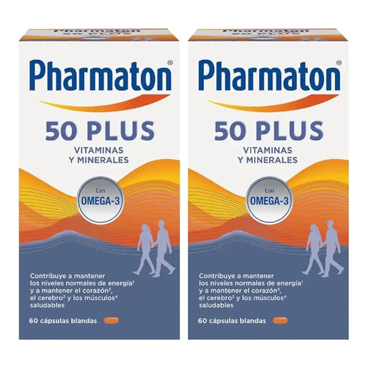 Pharmaton 50 Plus -monivitamiinivalmiste, 120 kapselia