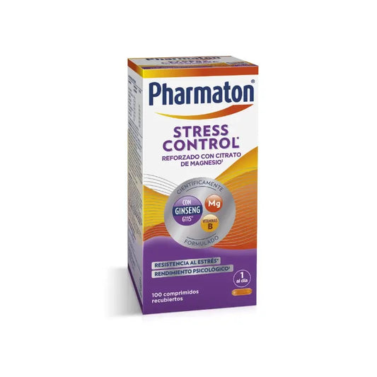 Pharmaton Stress Control -monivitamiinivalmiste, 100 tablettia