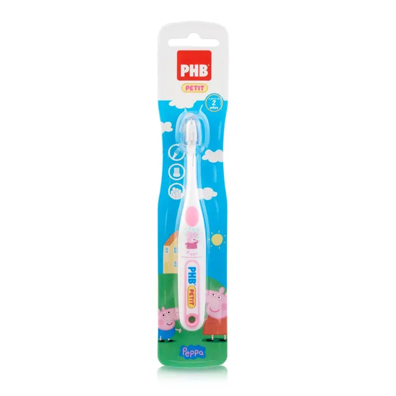 PHB Lasten hammasharja Plus Petit Peppa Pig + 2 vuotta, eri värejä