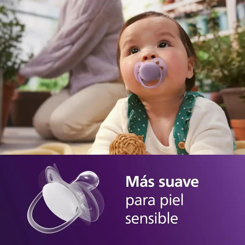 Philips Avent 2 erittäin pehmeää tuttia, 6–18 kk, tytöille