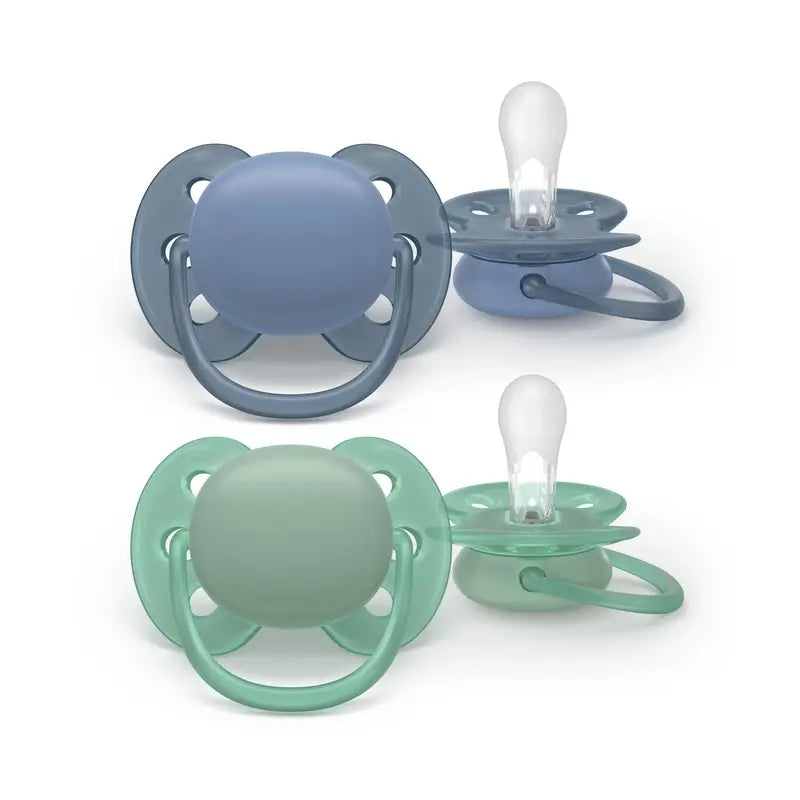 Philips Avent 2 erittäin pehmeää tuttia, 6–18 kk, pojalle