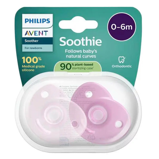 Philips Avent Soothie -rauhoittava 2 tuttia 0–6 kk tyttö